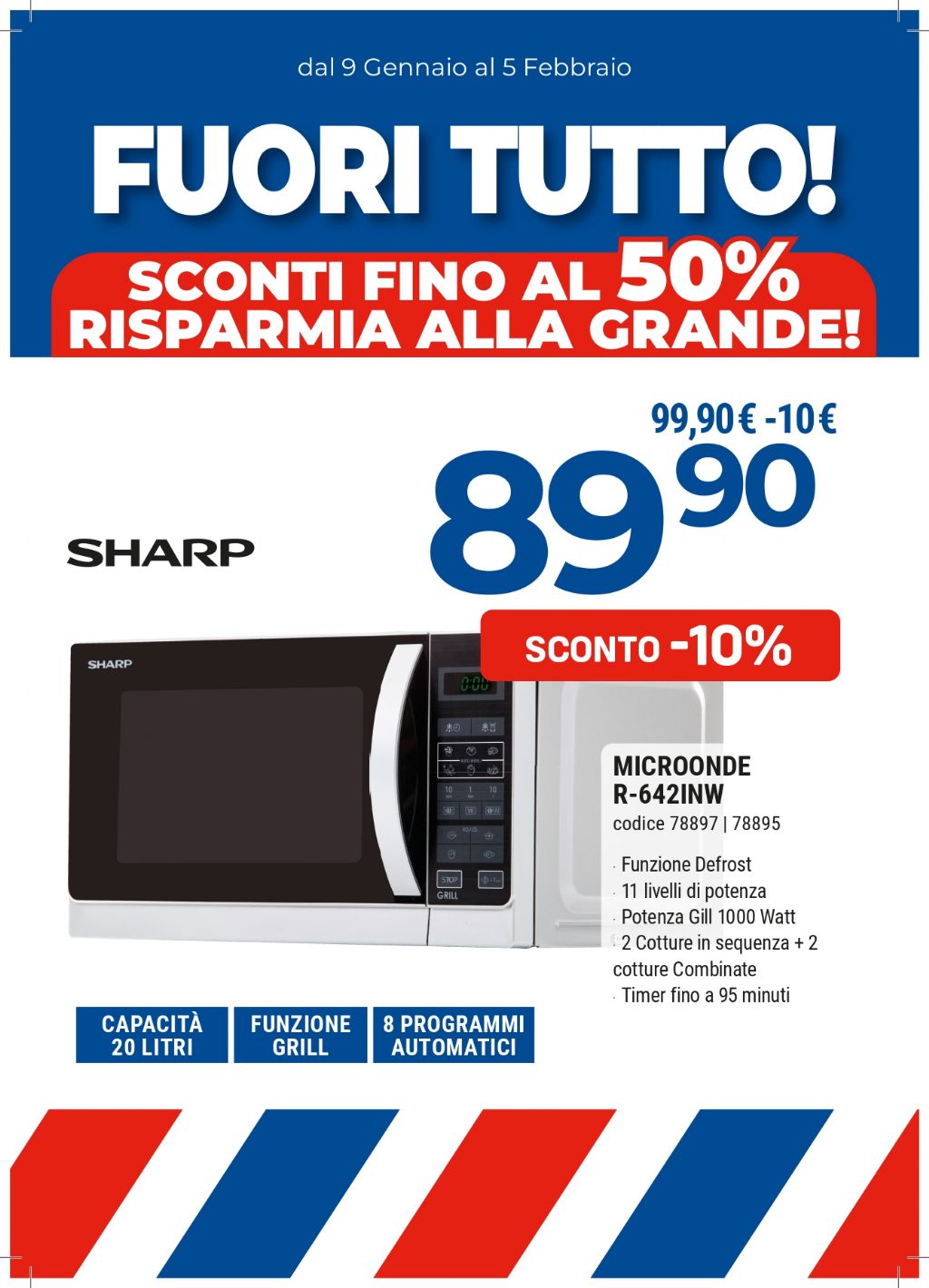 MICROONDE SHARP R-642INW